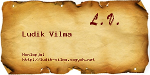 Ludik Vilma névjegykártya